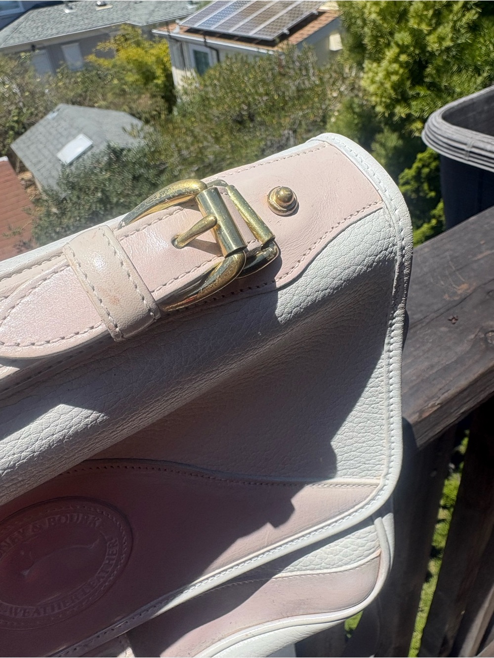 Rare Dooney & Bourke Cream and Light Pink Crossbody Bag - READ description - Picture 3 of 12